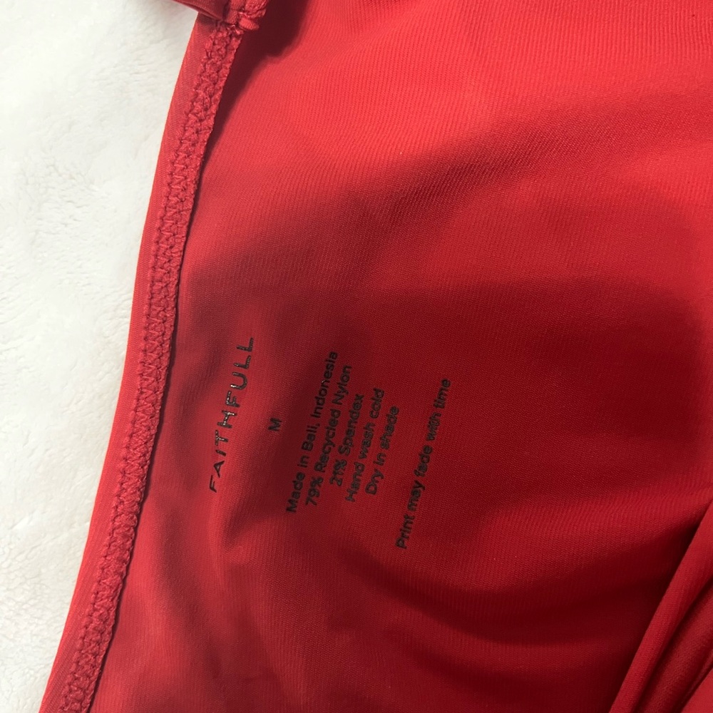 Faithfull the Brand Red One Piece Swimsuit - Picture 8 of 8